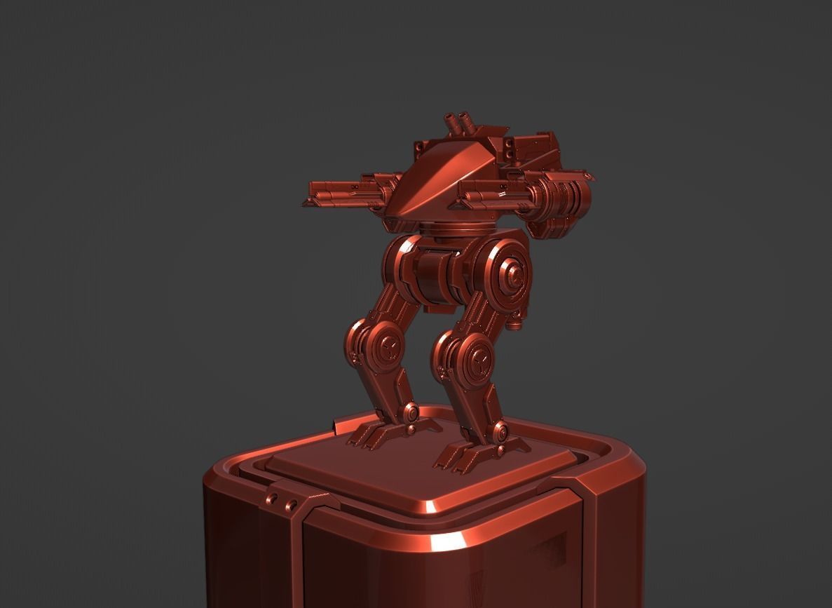 scifi robot 3D model_17