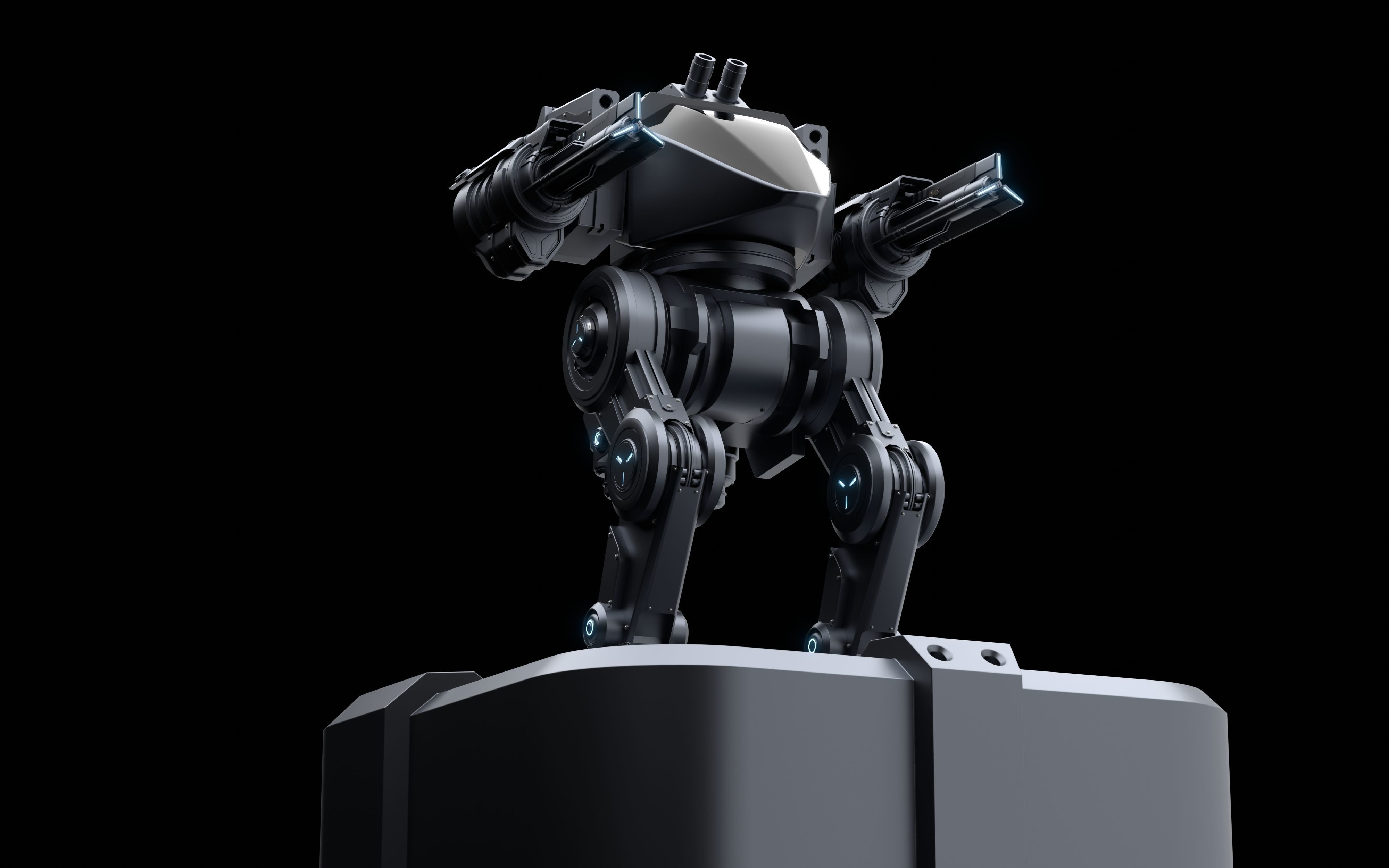 scifi robot 3D model_6