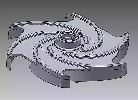 3x4-10H Impeller 3D model