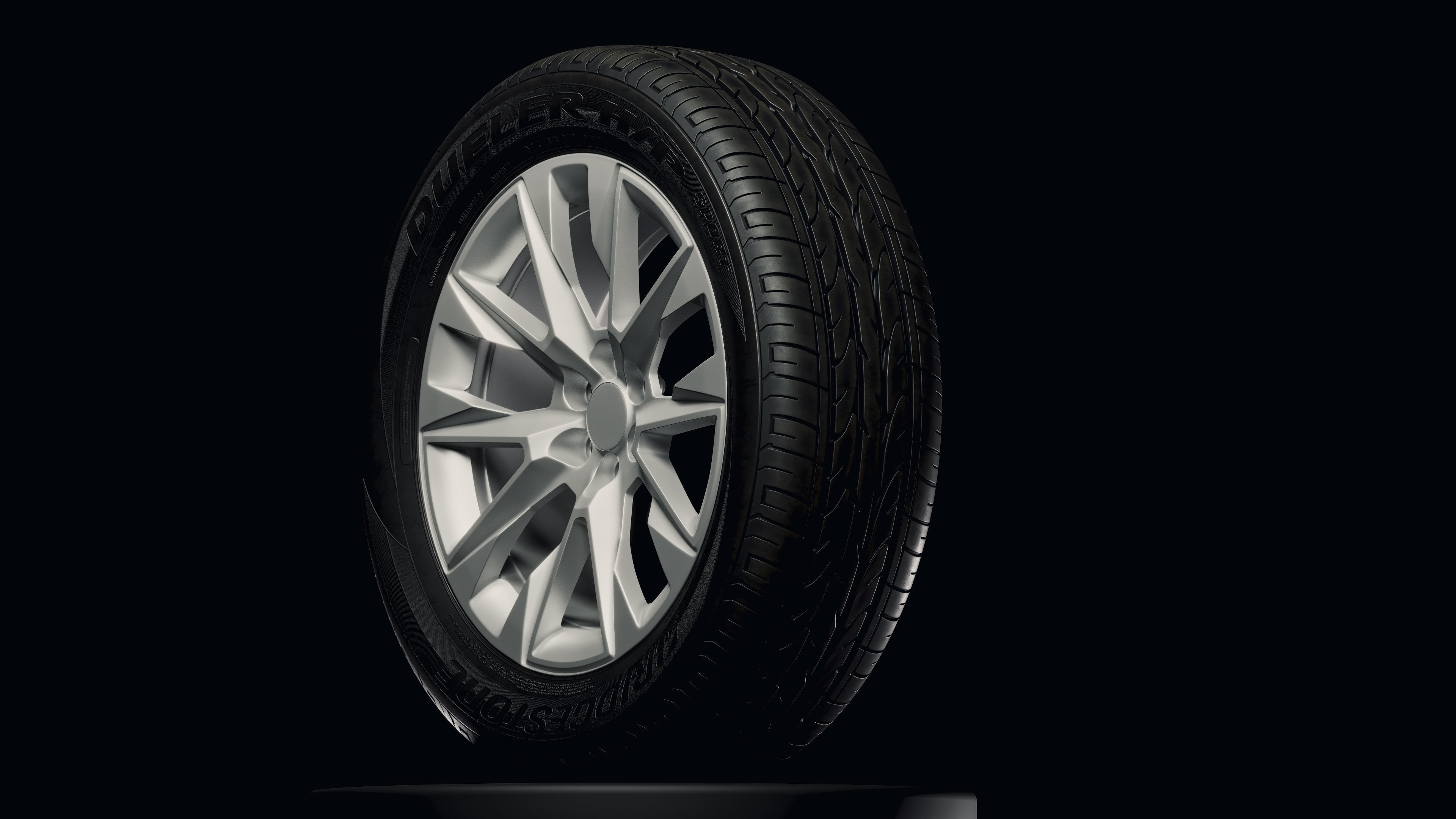 Bridgestone Dueller HP Sport Detailed 3D Model 3D model_3