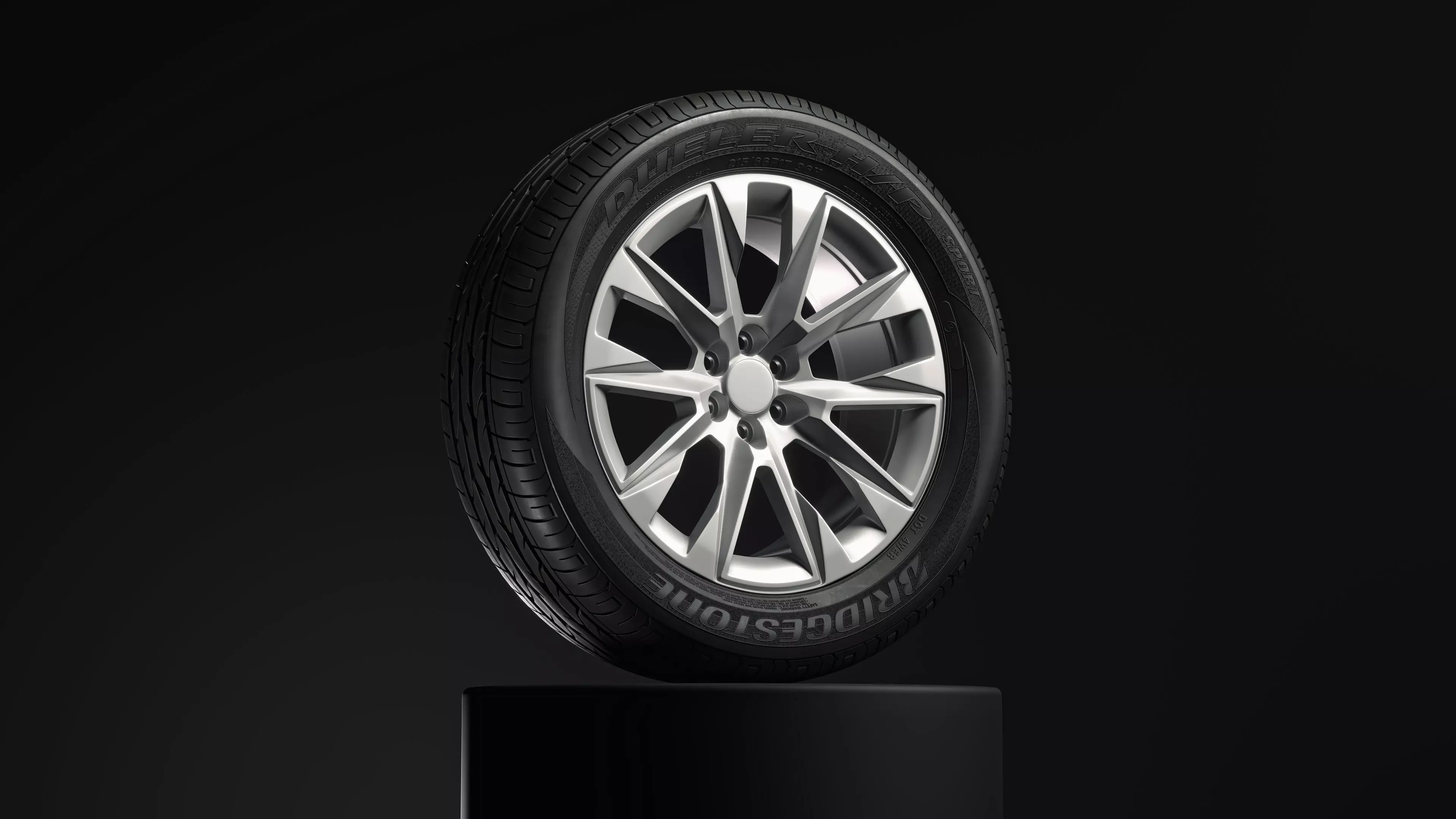 Bridgestone Dueller HP Sport Detailed 3D Model 3D model_0