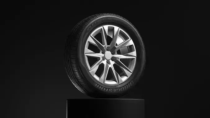 Bridgestone Dueller HP Sport Detailed 3D Model 3D model