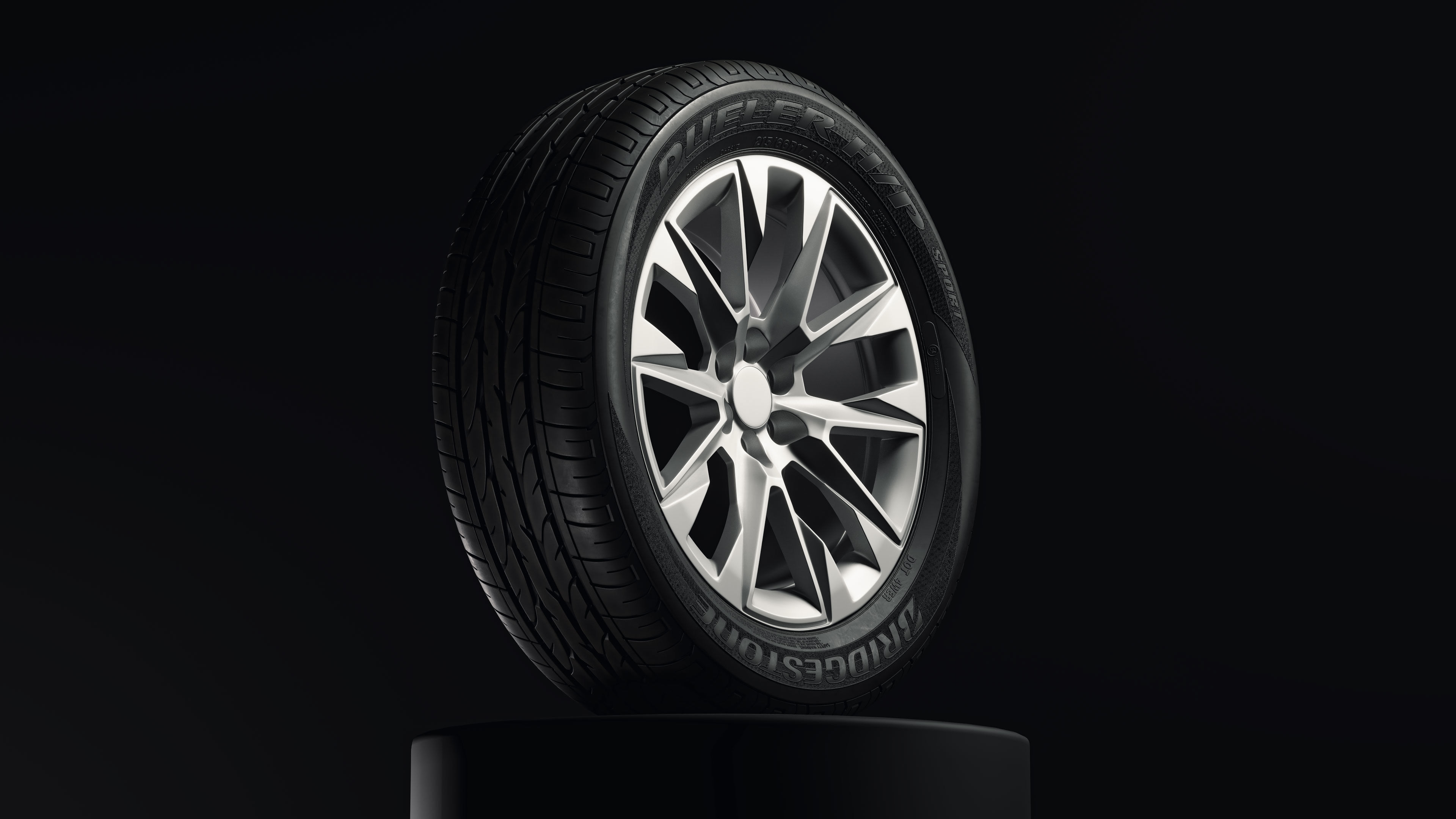 Bridgestone Dueller HP Sport Detailed 3D Model 3D model_2