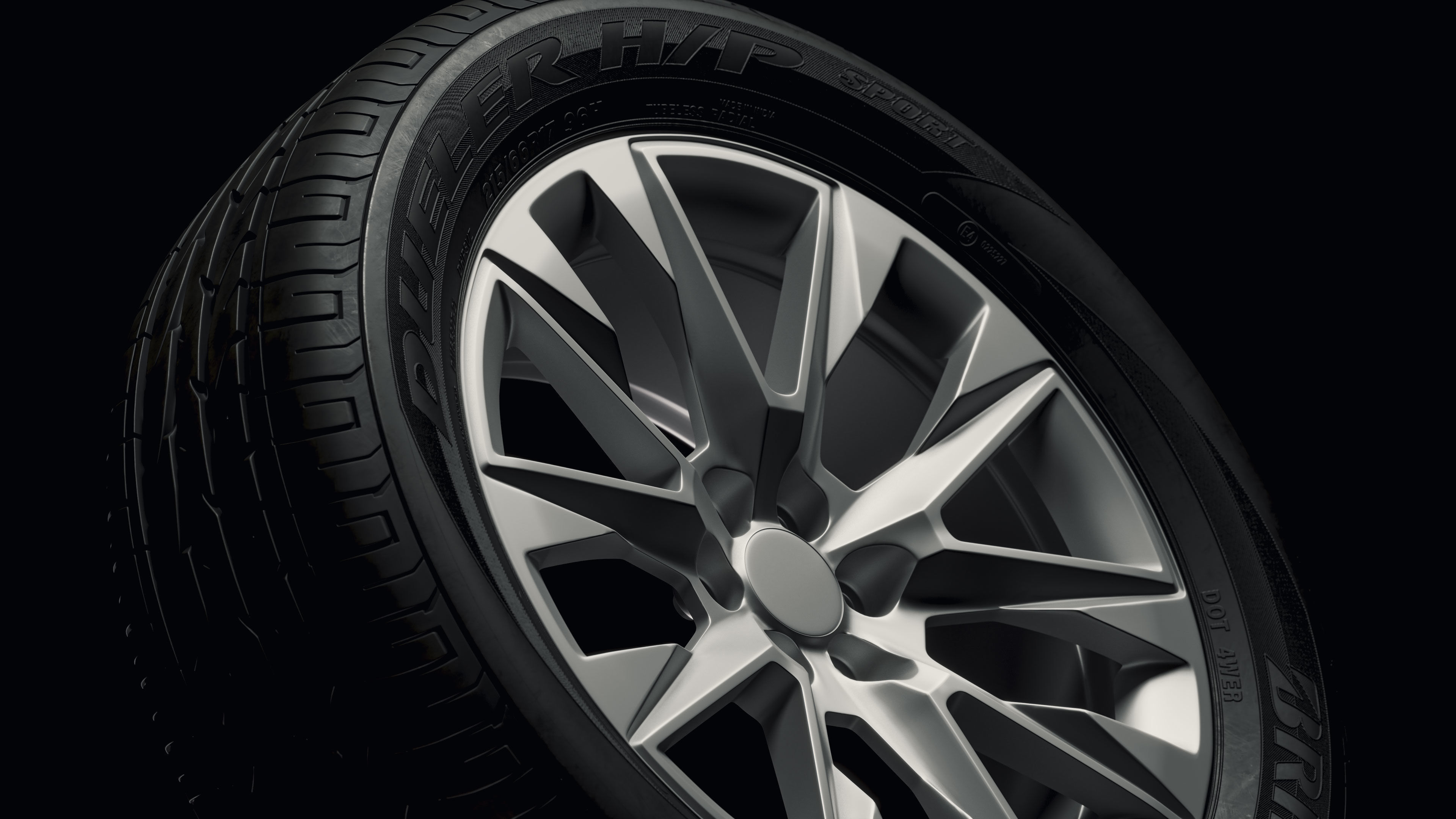 Bridgestone Dueller HP Sport Detailed 3D Model 3D model_4