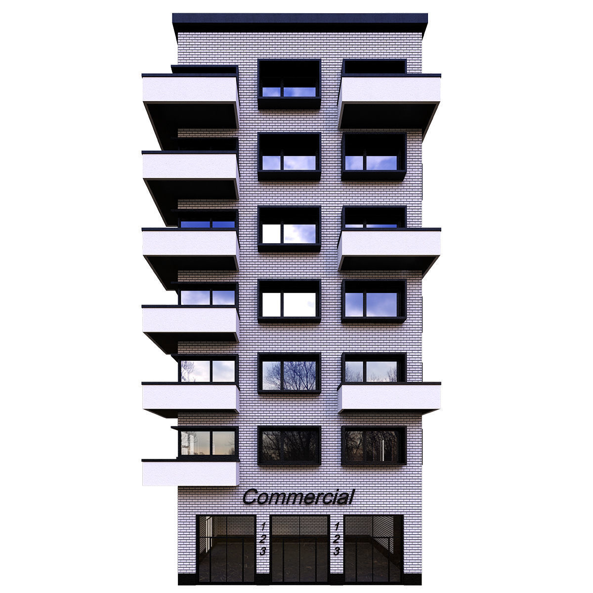 Building 8 3D model_4