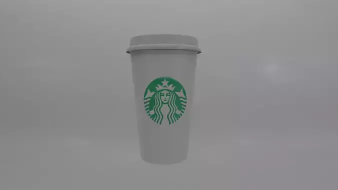 Starbucks Coffee Cup Low-poly 3D model