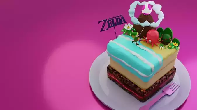 Zelda Island Cake