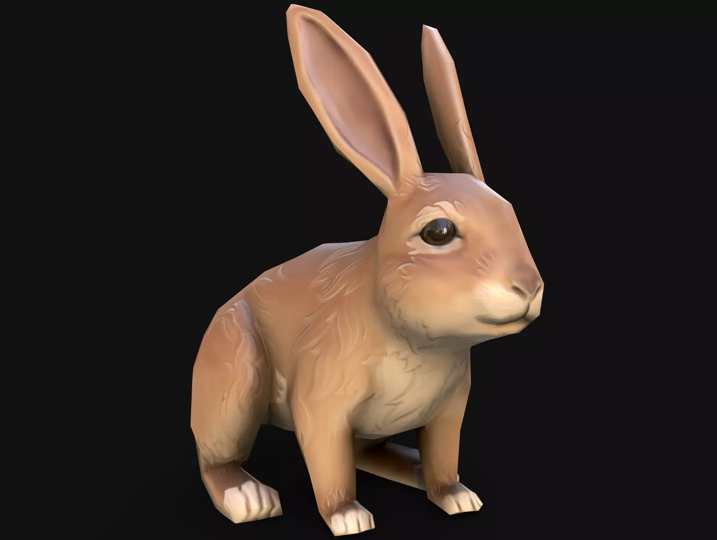 Mobile Rabbit Low-poly 3D model_0