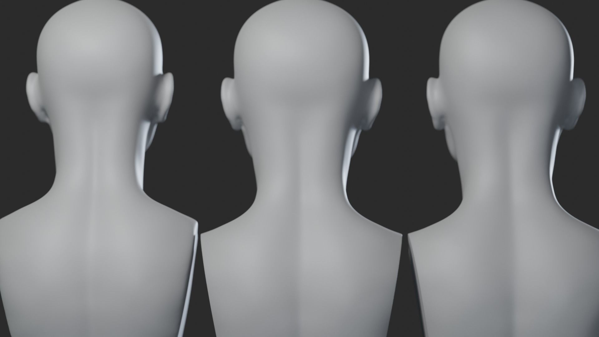 Female Head 3D model_5