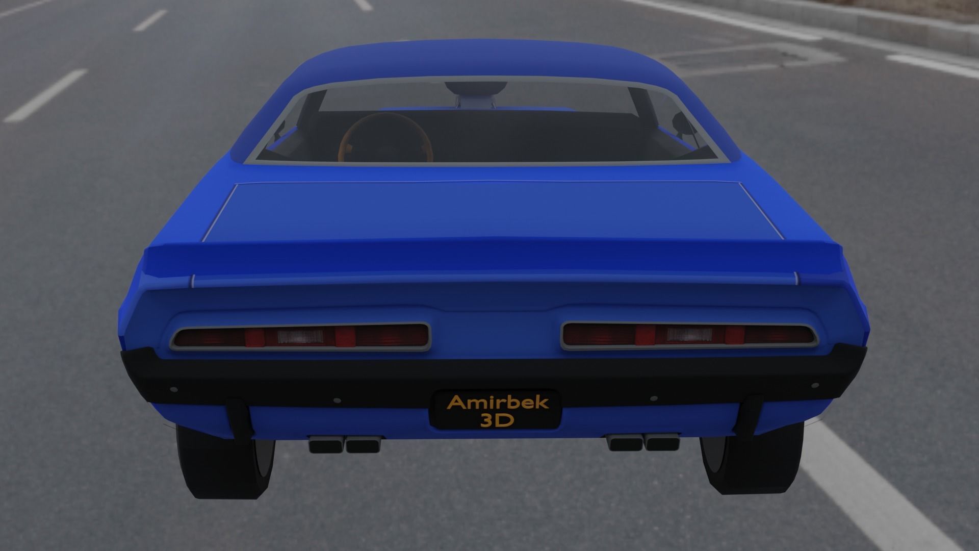 Dodge 3D model_3