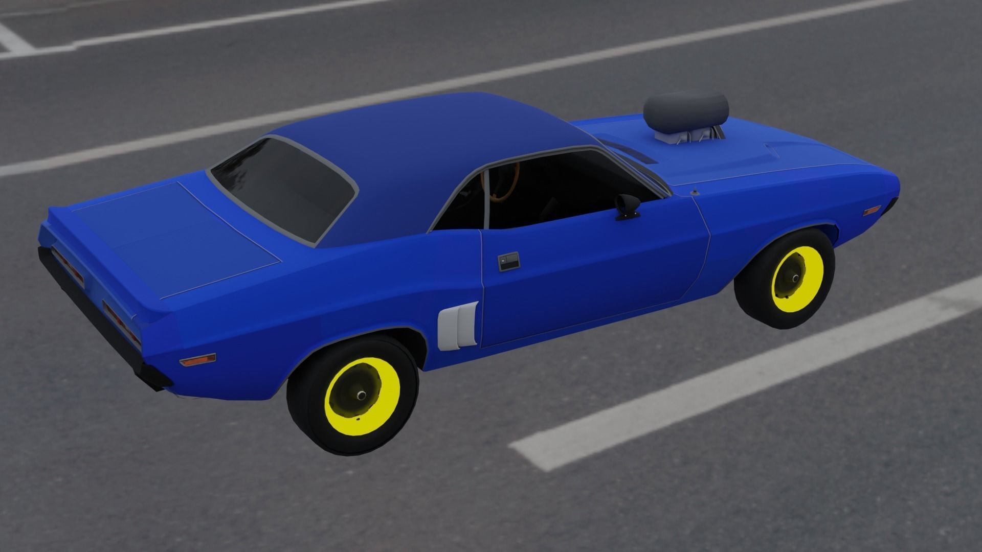 Dodge 3D model_2