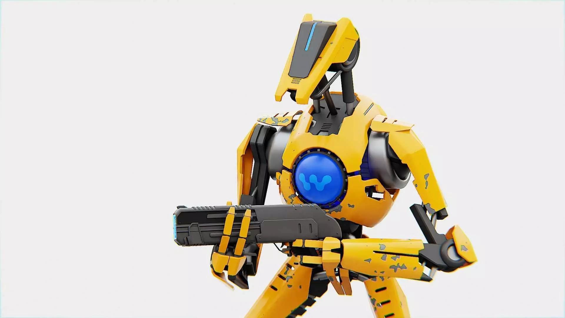 BATTLE DROID RX-3000 RIGGED 3D model