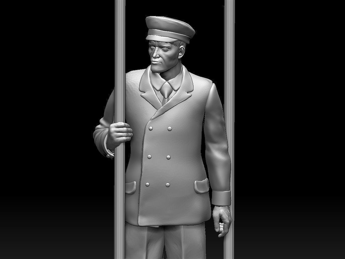 staff railway 3D print model_50