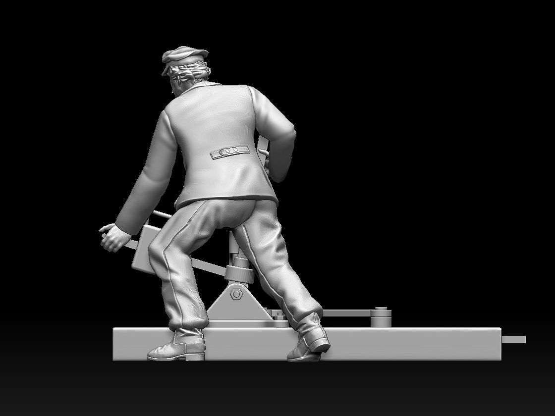 staff railway 3D print model_3