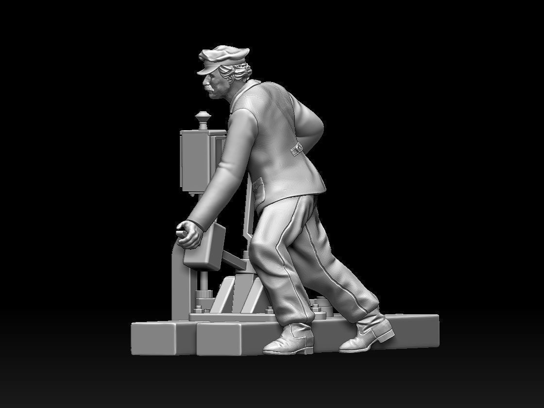 staff railway 3D print model_20