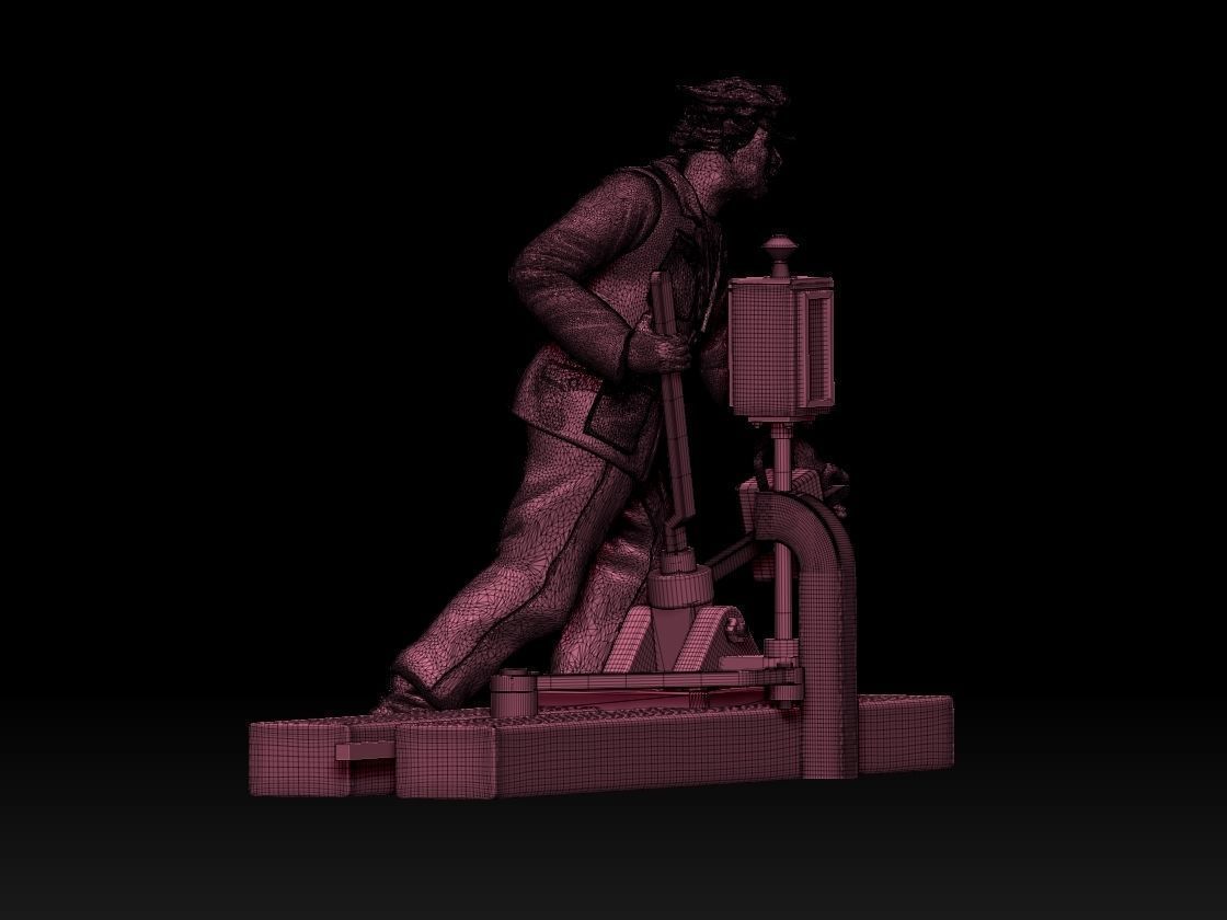 staff railway 3D print model_51
