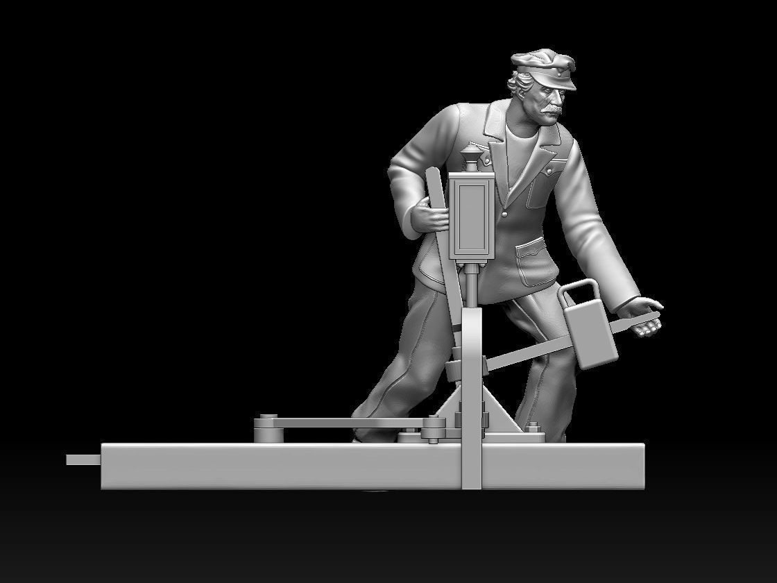 staff railway 3D print model_12