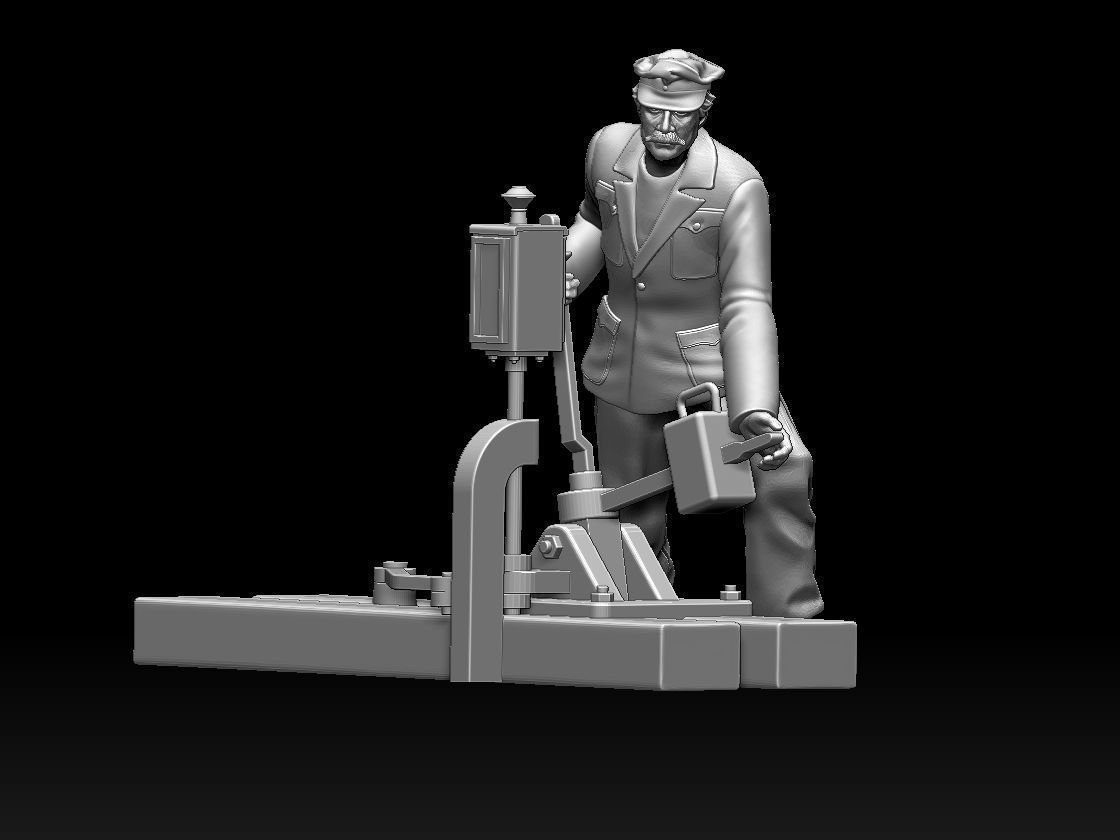 staff railway 3D print model_59
