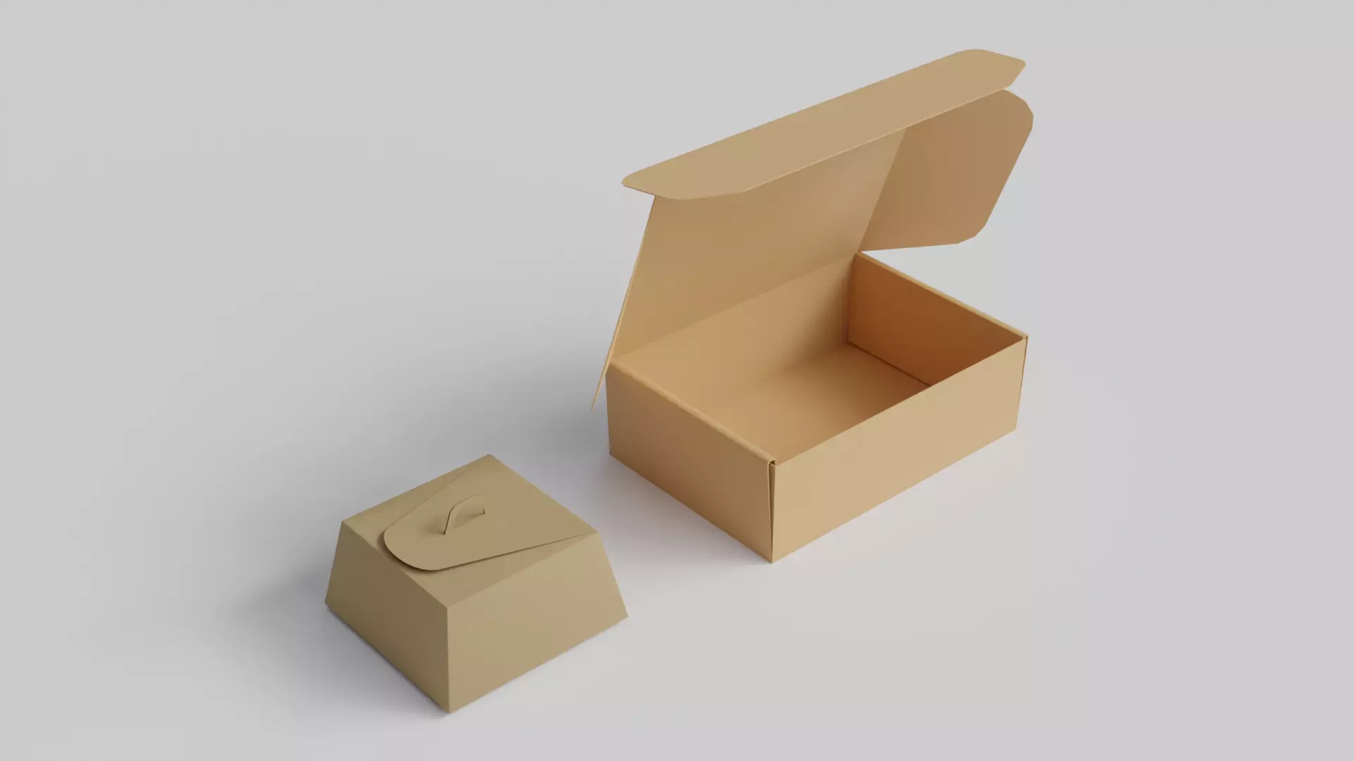 Food package boxes 3D model_0