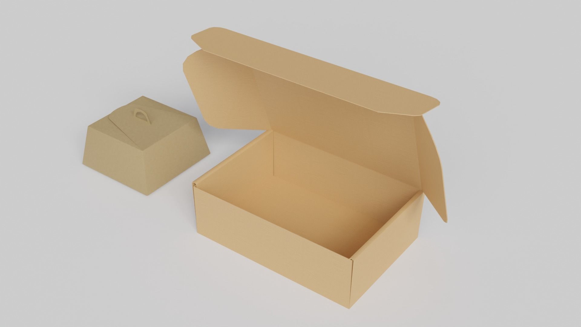 Food package boxes 3D model_1