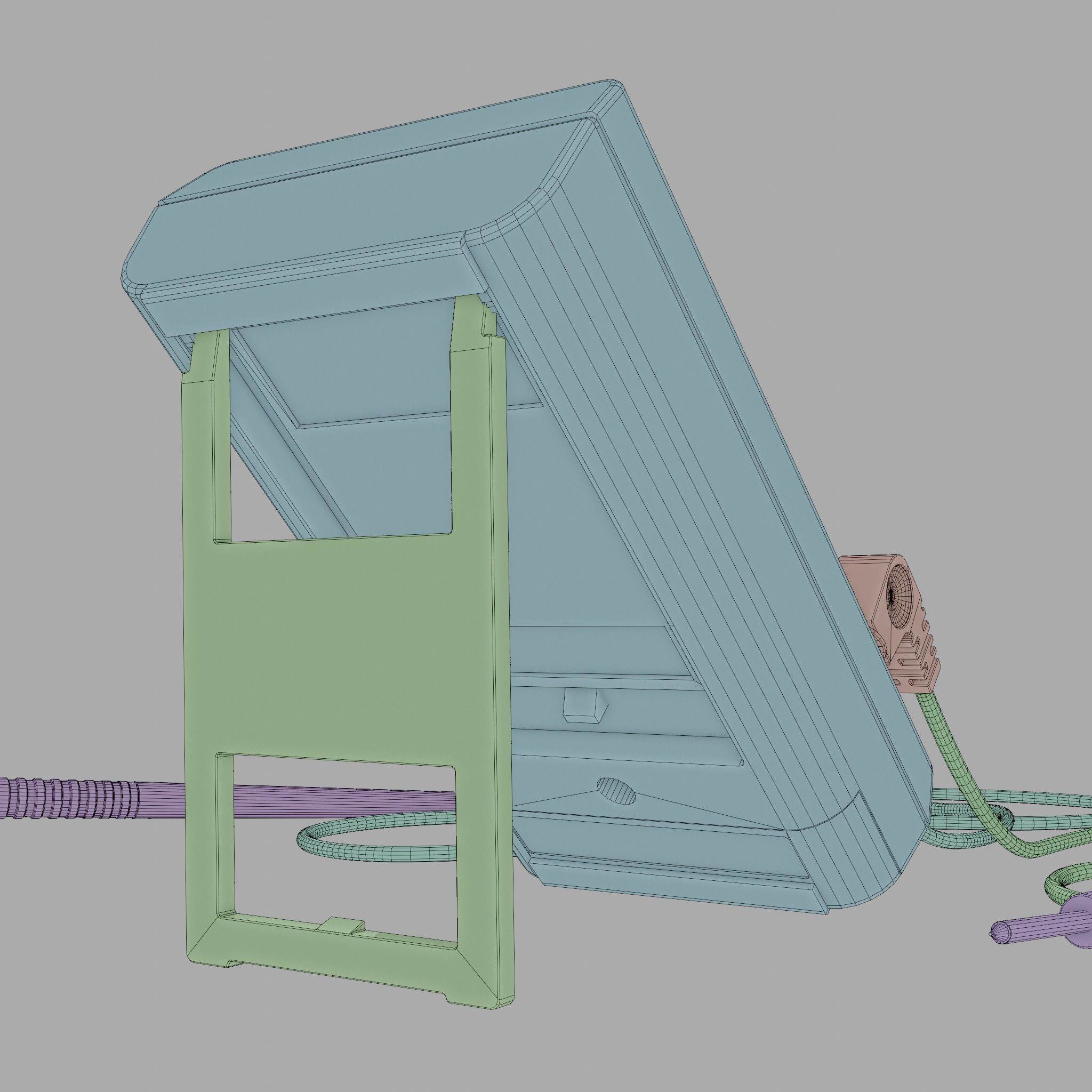 Multimeter Low-poly 3D model_16