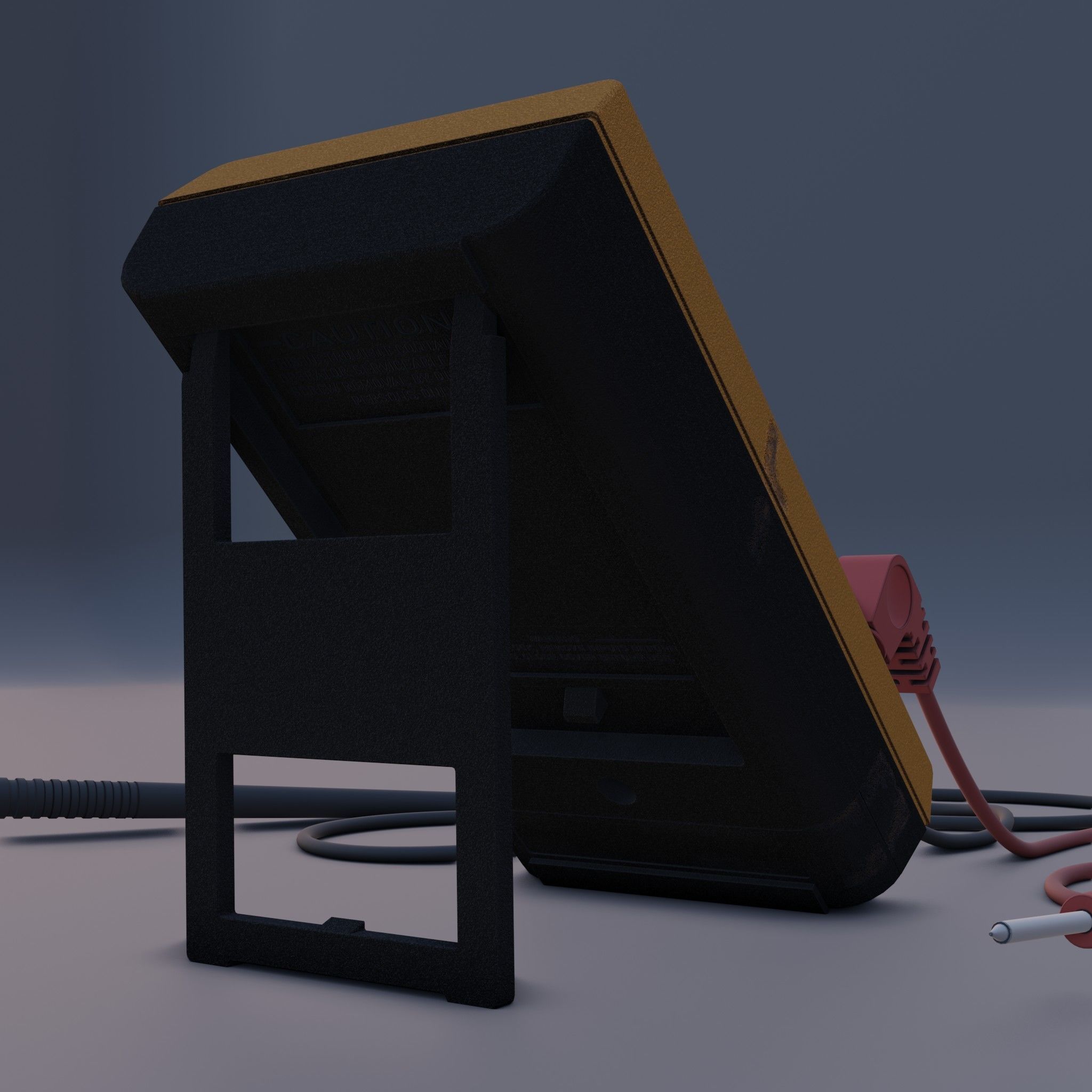 Multimeter Low-poly 3D model_11