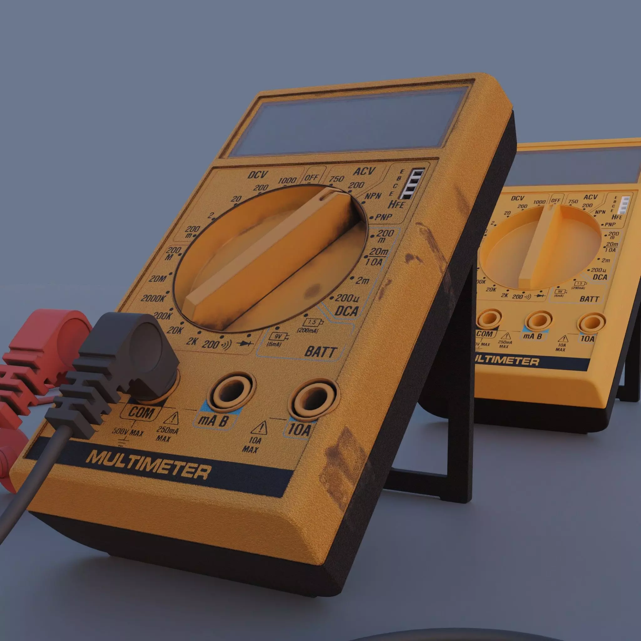 Multimeter Low-poly 3D model_0