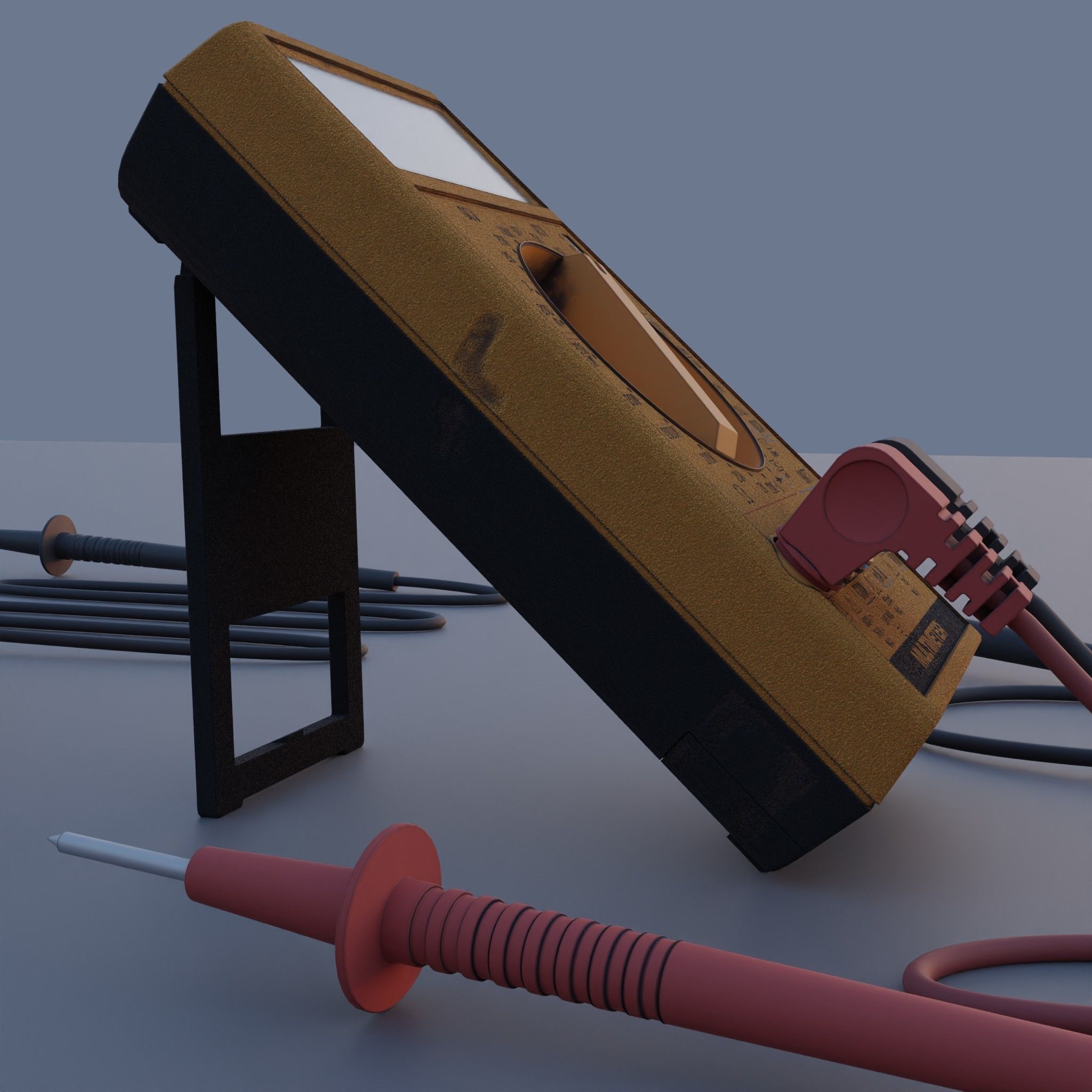 Multimeter Low-poly 3D model_3