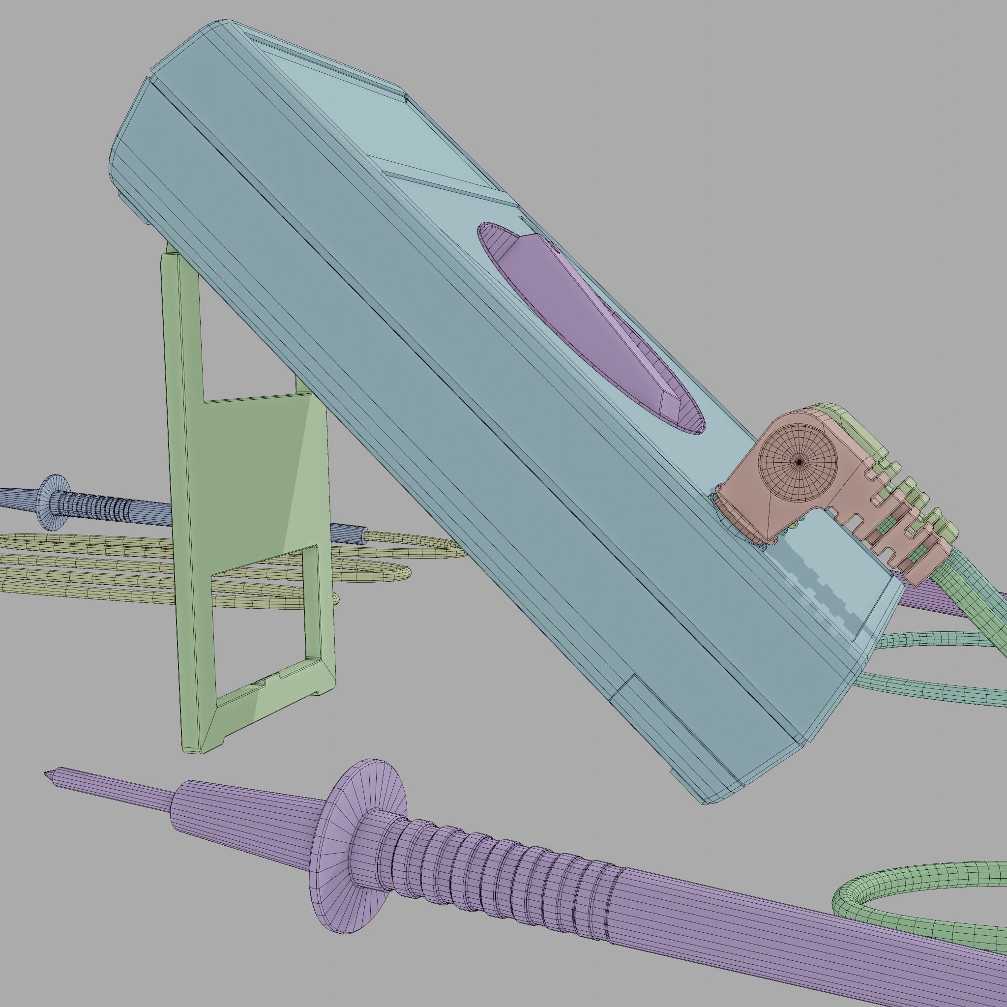 Multimeter Low-poly 3D model_18