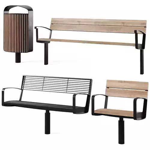 Park benches Intervera by mmcite