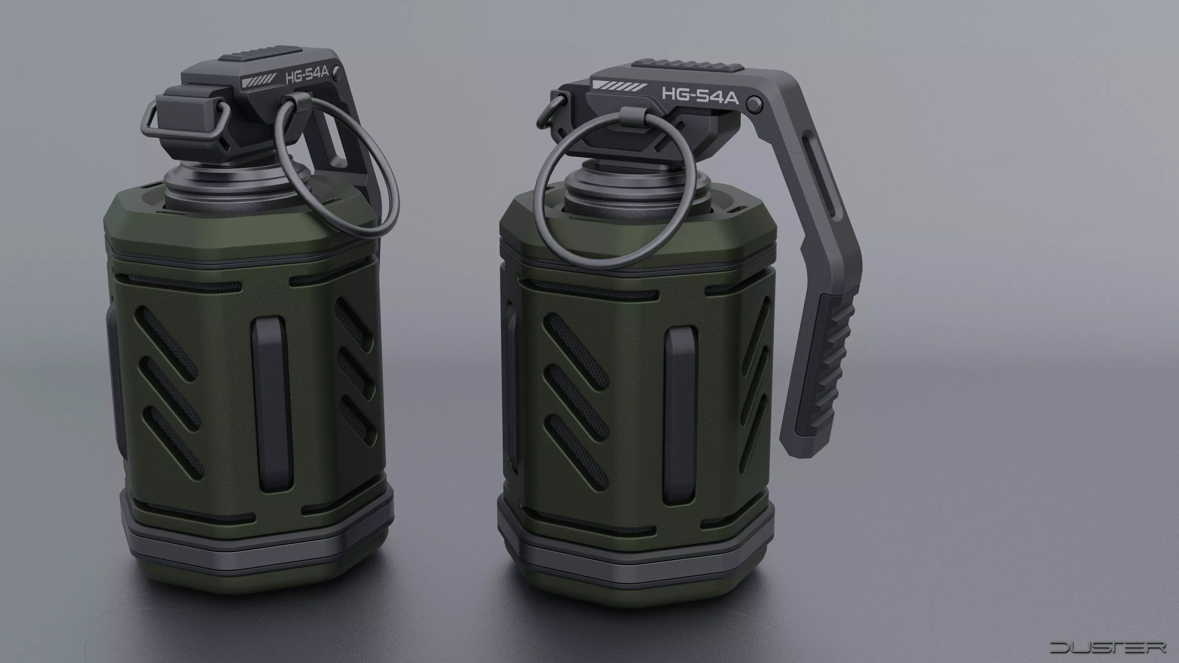 Sci-Fi Grenade 3D model_0