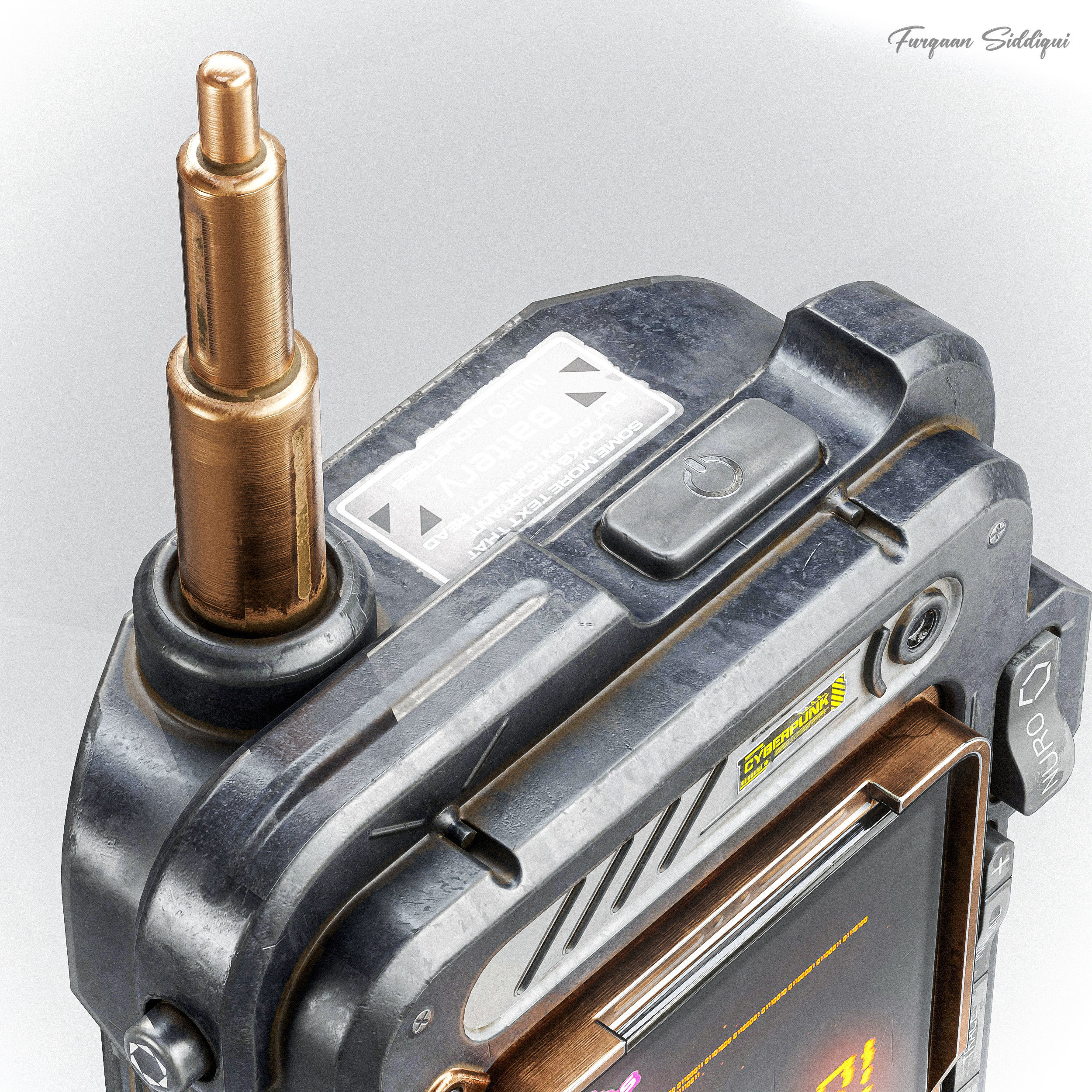 Sci-Fi Controller V16 PBR Low-poly 3D model_15