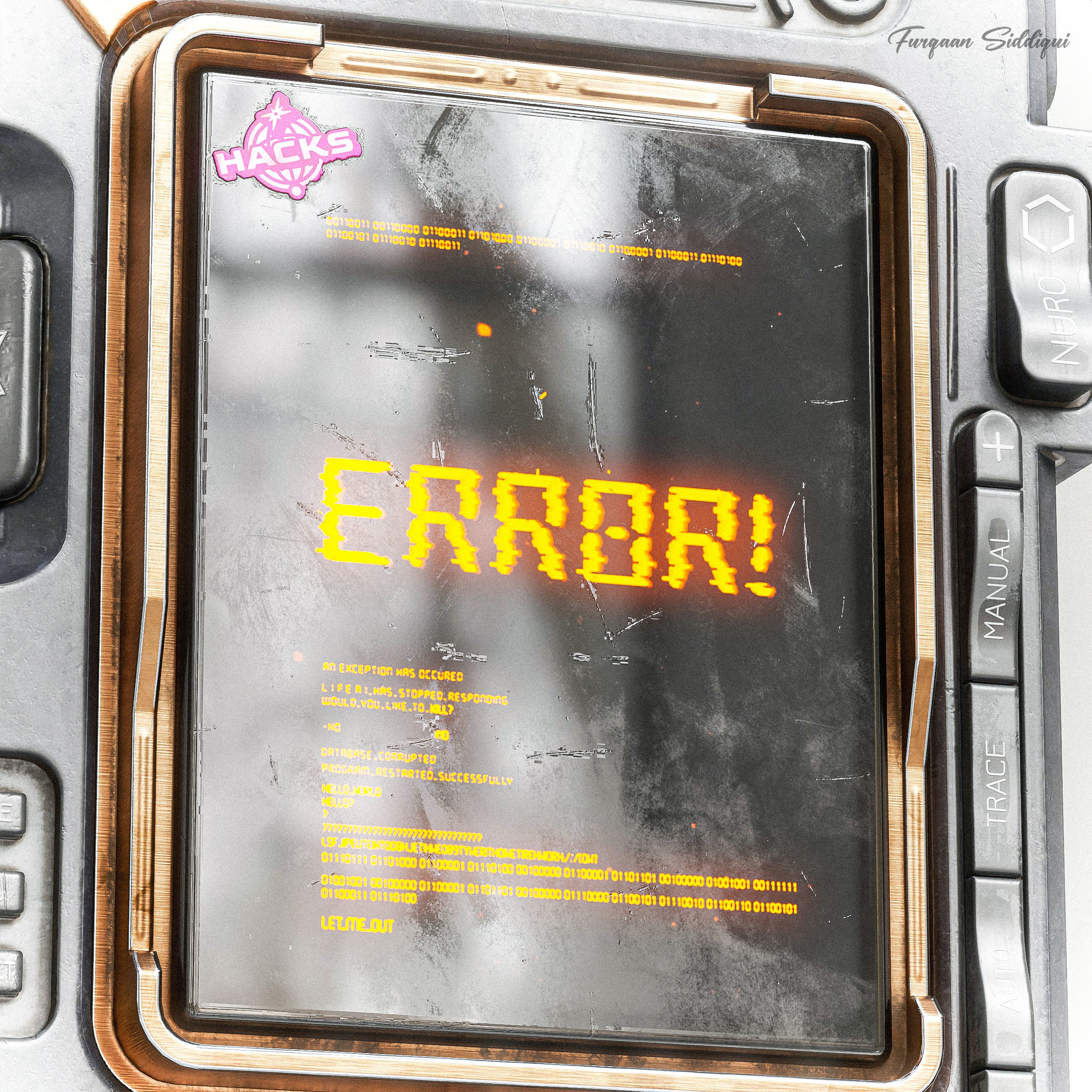 Sci-Fi Controller V16 PBR Low-poly 3D model_5