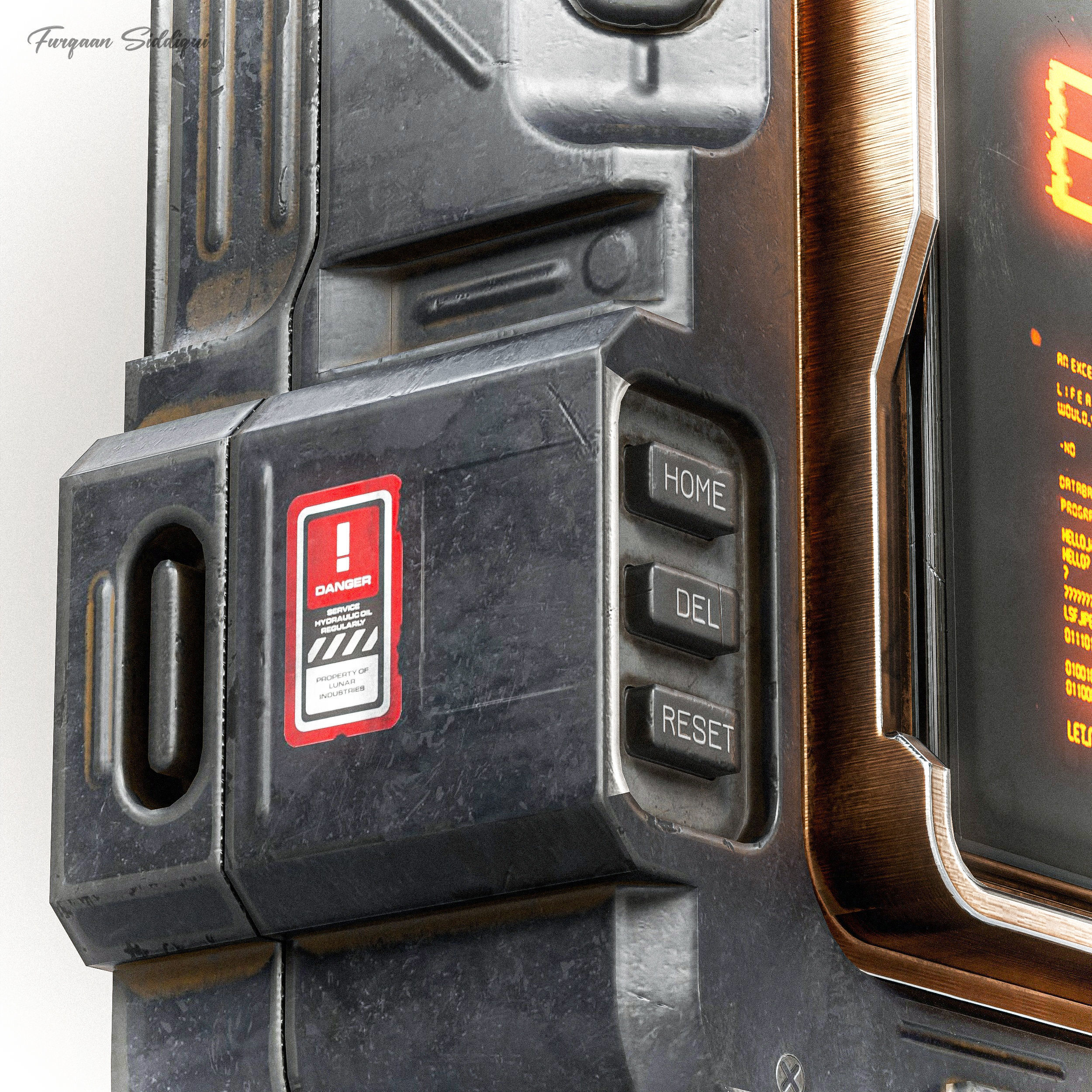 Sci-Fi Controller V16 PBR Low-poly 3D model_11