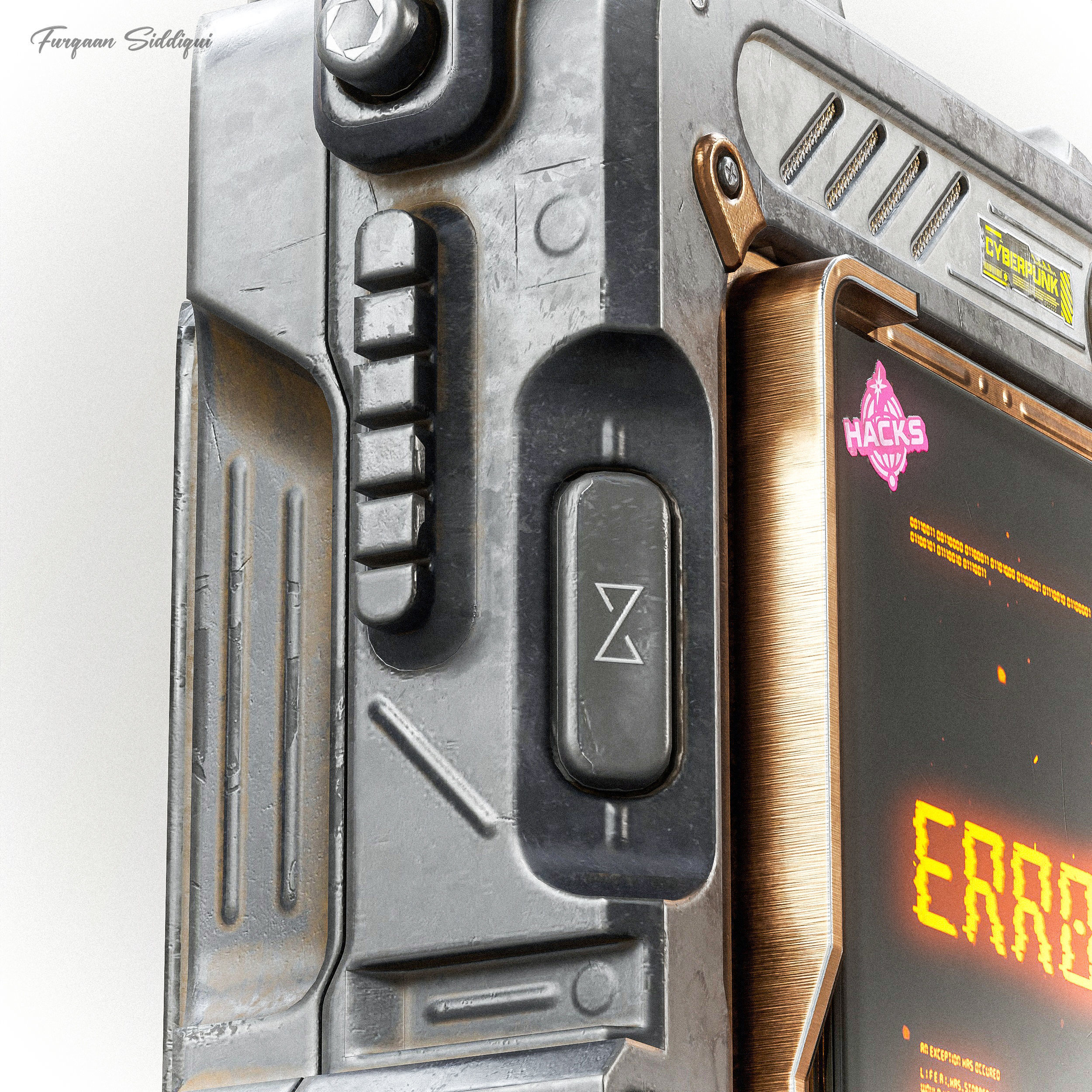 Sci-Fi Controller V16 PBR Low-poly 3D model_9