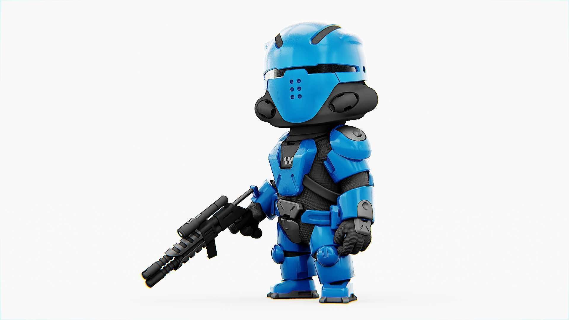 TOON TROOPER UV-500 RIGGED 3D model_1