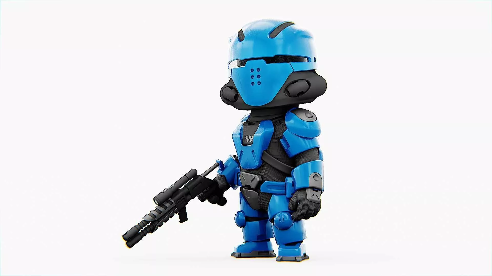 TOON TROOPER UV-500 RIGGED 3D model