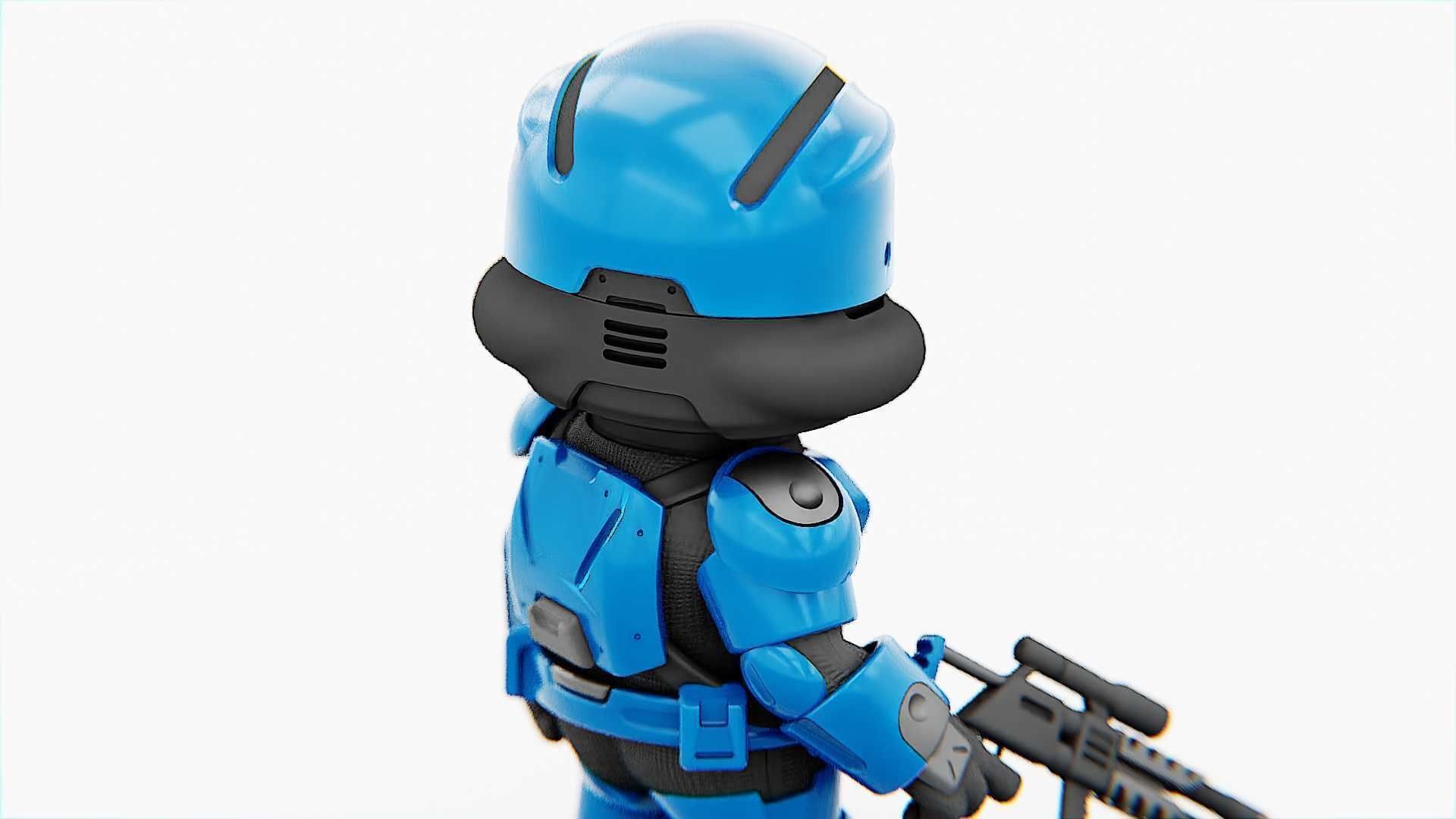 TOON TROOPER UV-500 RIGGED 3D model_17