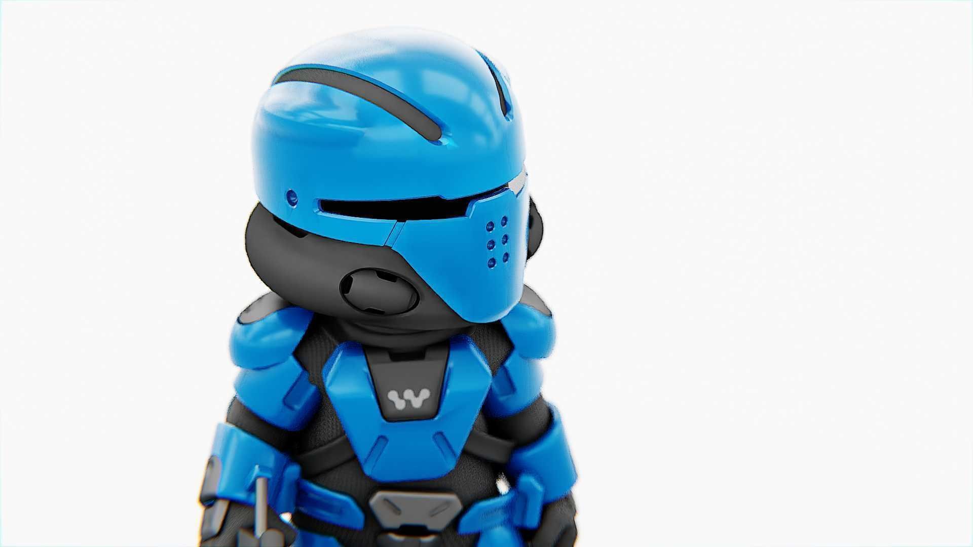 TOON TROOPER UV-500 RIGGED 3D model_16