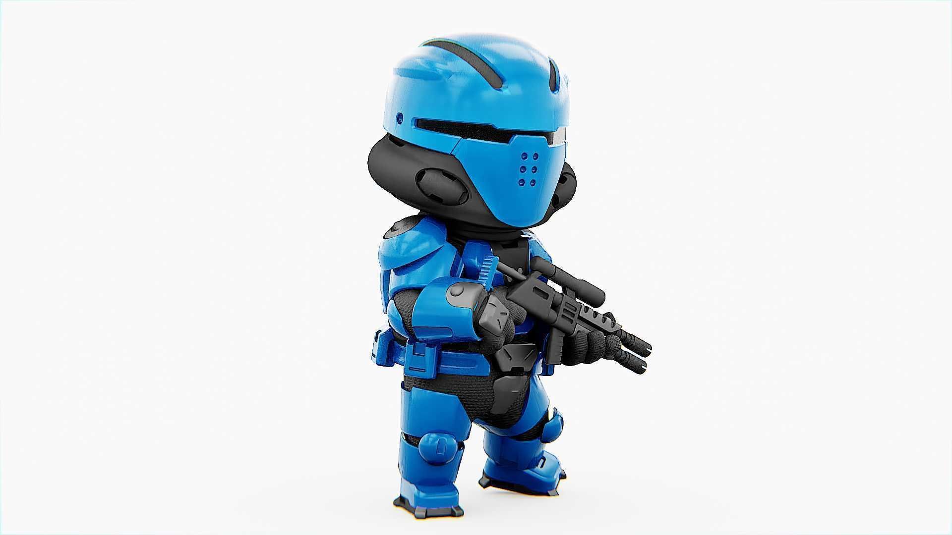 TOON TROOPER UV-500 RIGGED 3D model_22