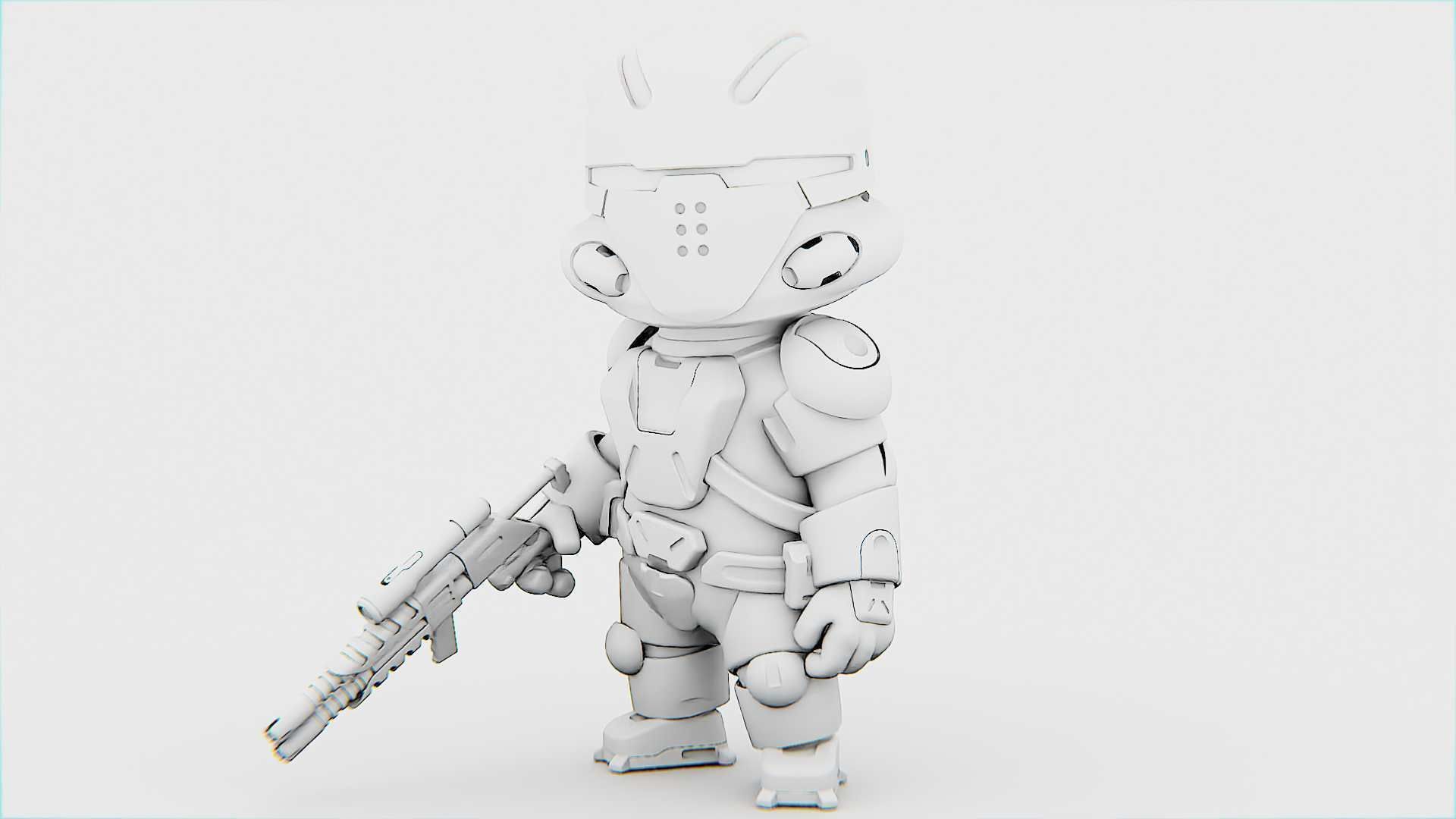 TOON TROOPER UV-500 RIGGED 3D model_34