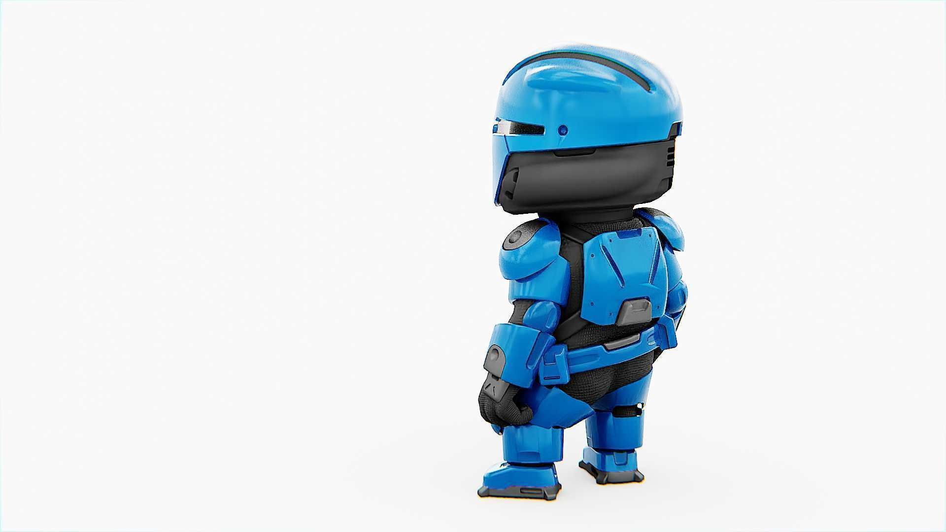 TOON TROOPER UV-500 RIGGED 3D model_12