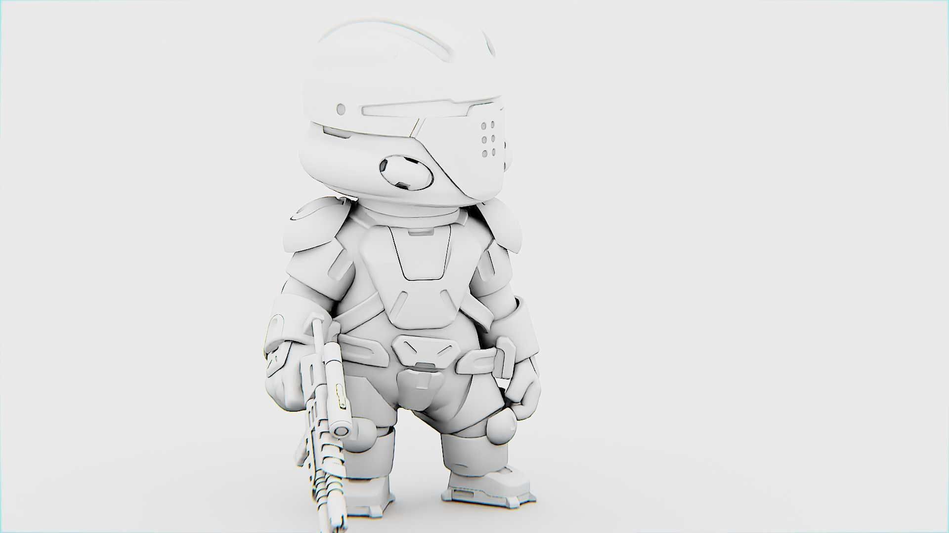 TOON TROOPER UV-500 RIGGED 3D model_33