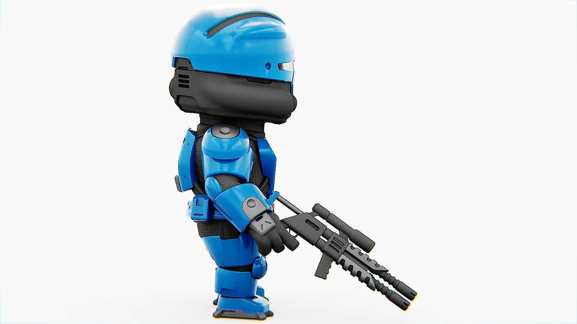 TOON TROOPER UV-500 RIGGED 3D model_7