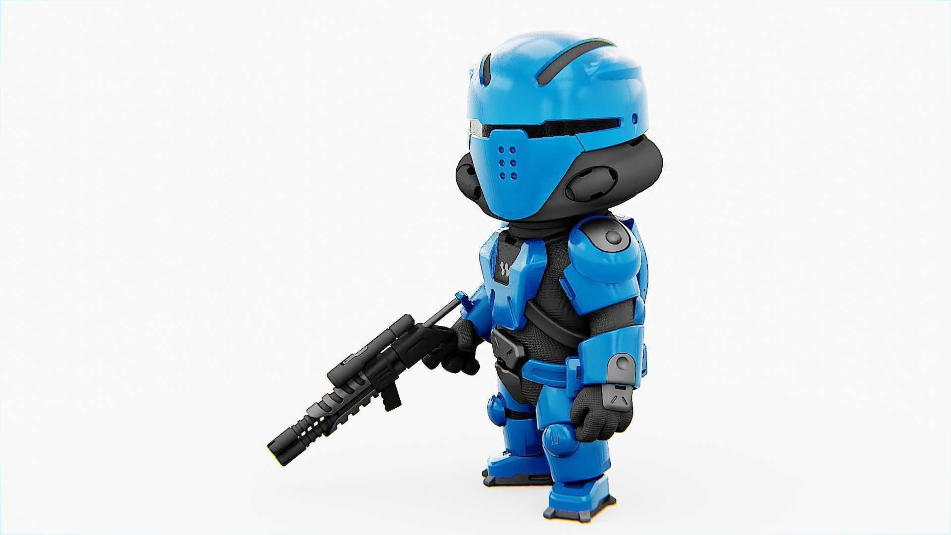 TOON TROOPER UV-500 RIGGED 3D model_14