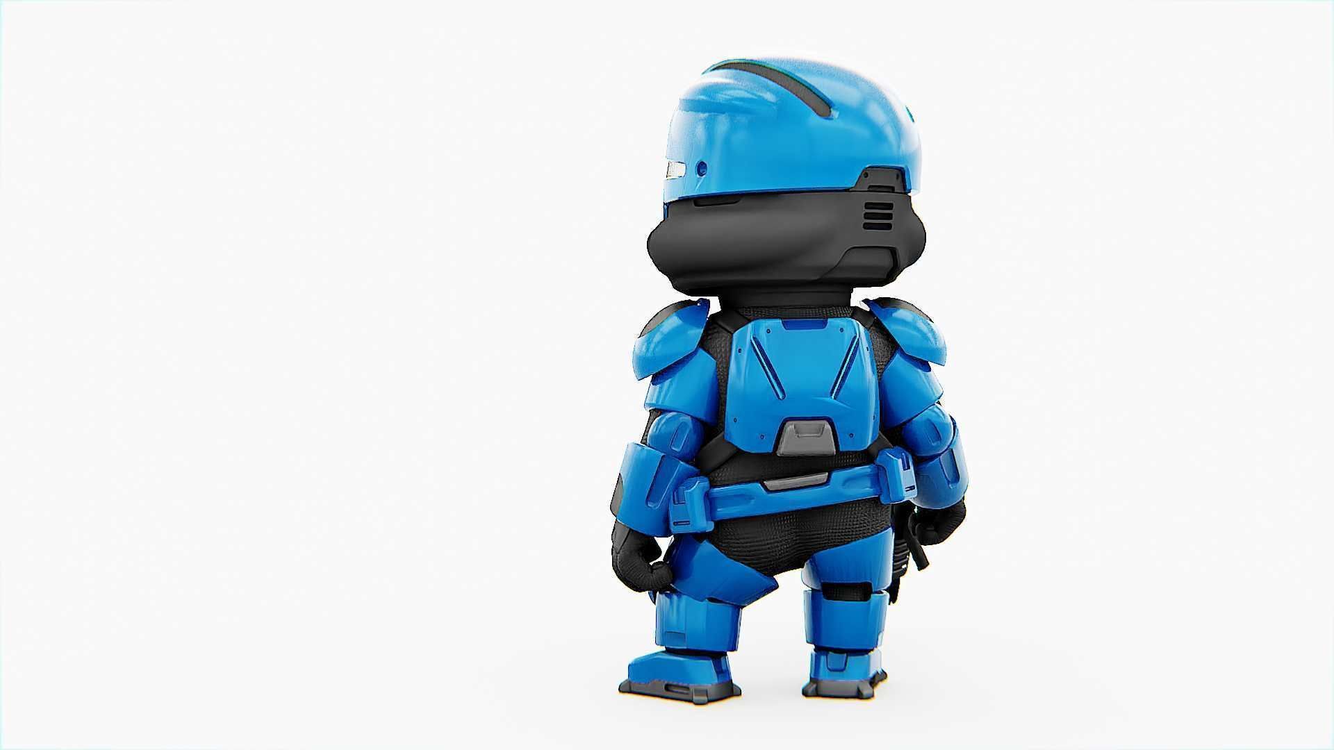 TOON TROOPER UV-500 RIGGED 3D model_11