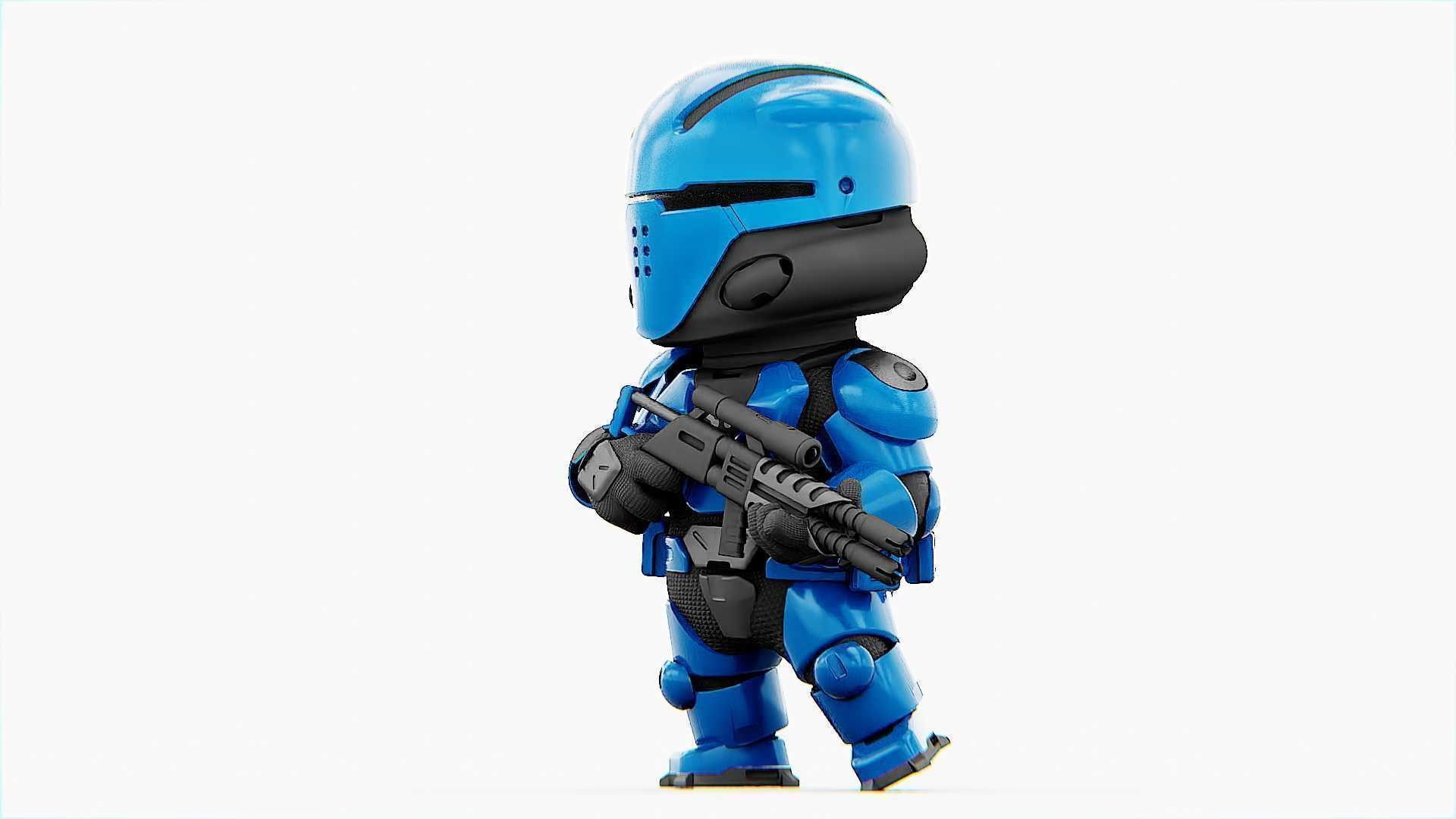 TOON TROOPER UV-500 RIGGED 3D model_25
