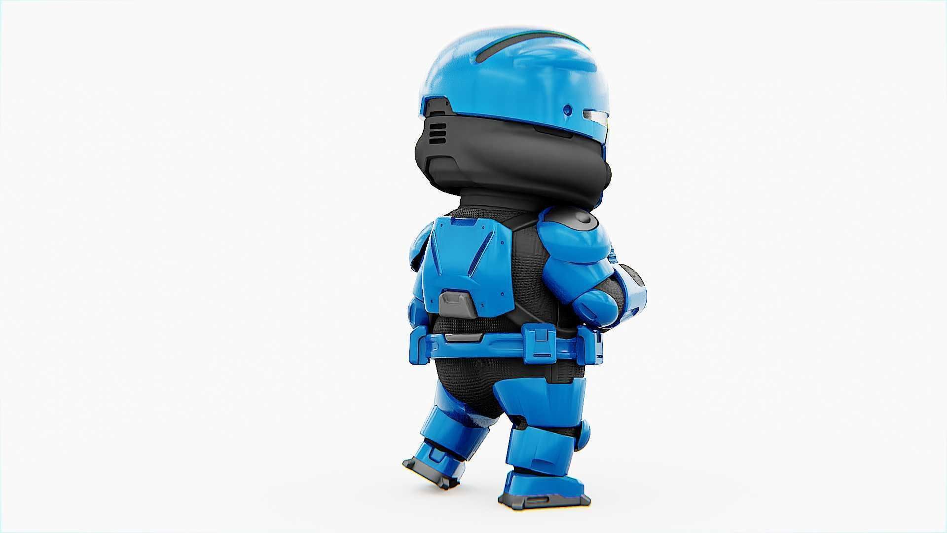 TOON TROOPER UV-500 RIGGED 3D model_23