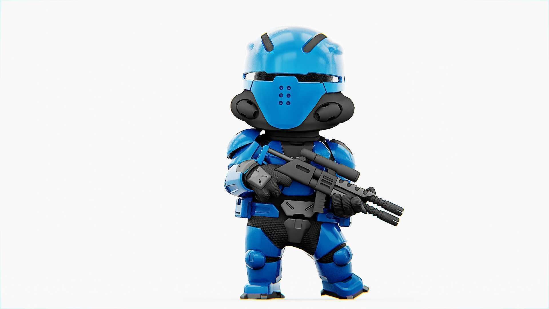 TOON TROOPER UV-500 RIGGED 3D model_27