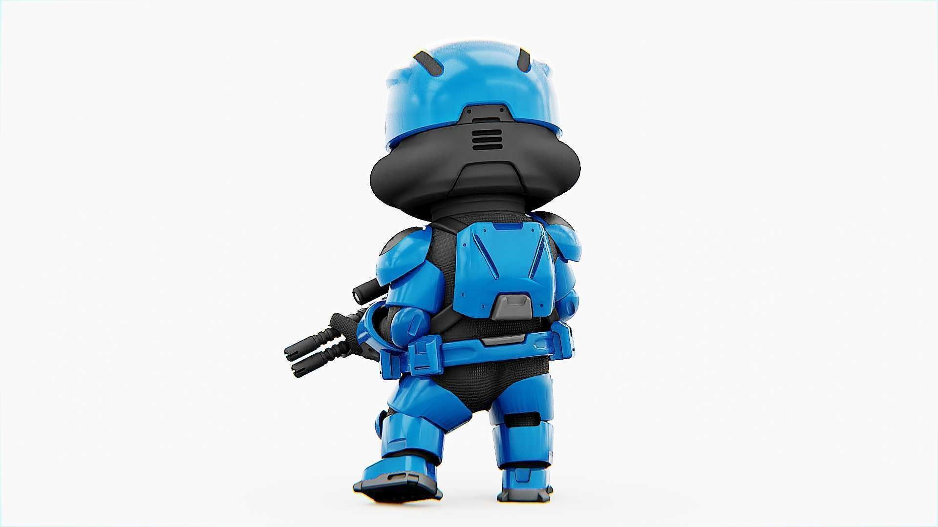 TOON TROOPER UV-500 RIGGED 3D model_24